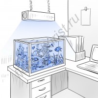 Светильник мультиспектральный для морского аквариума "Чалаван" 120Вт с яркостью 24.000 люкс